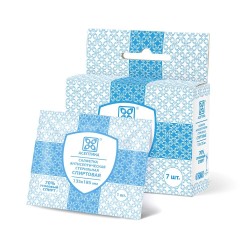 Салфетка спиртовая Асептика антисептическая стерильная 70% этиловый спирт р. 135ммх185мм 7 шт.