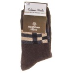 Носки мужские, Milano Socks (Милано Сокс) р. 41-45 №430 шерстяные рисунок №4 коричневые